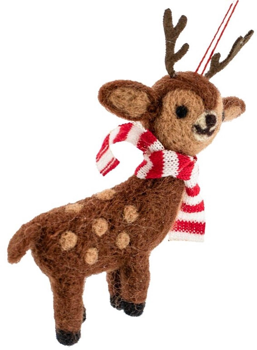 HomeBound by KY | Wollen hanger hert | wollen hanger | feestdecoratie | kerstdecoratie